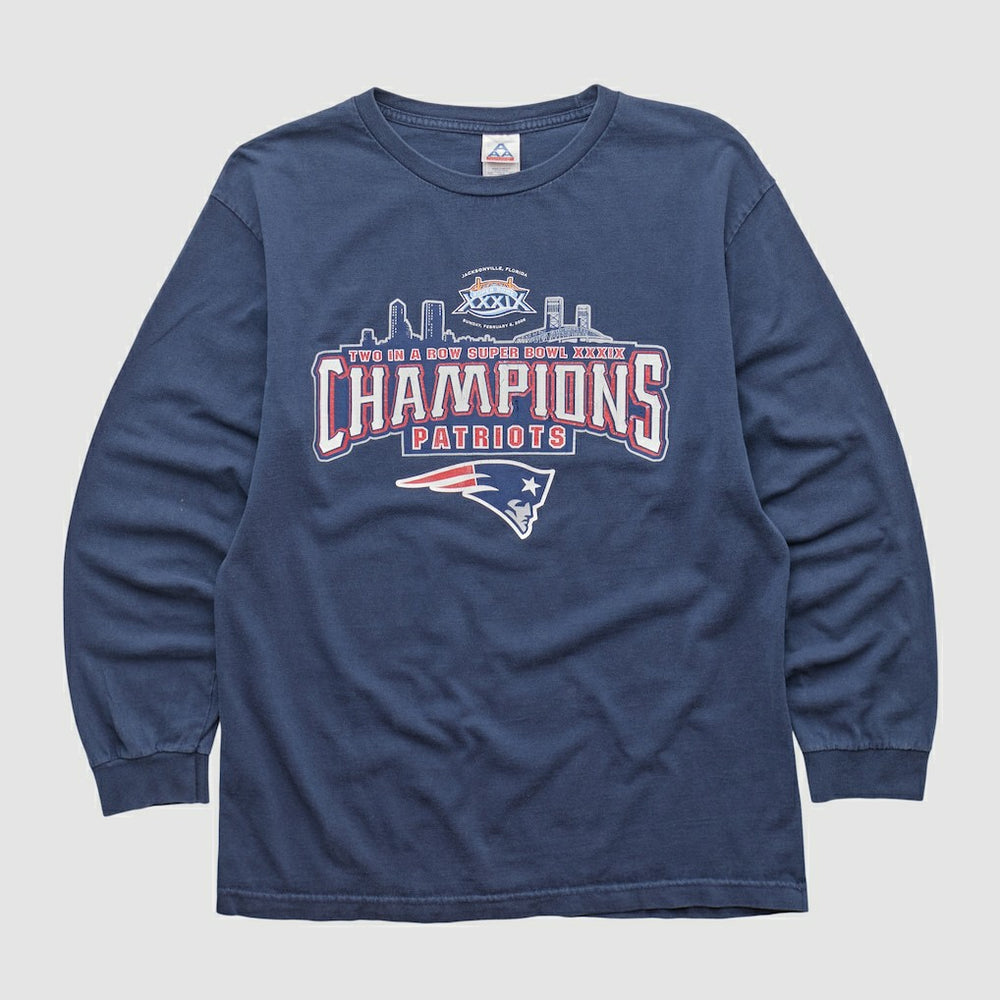 New England Patriots Alstyle 2005 Long Sleeve T-shirt Navy Vintage | Fanatics