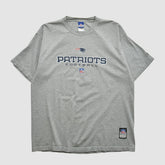 New England Patriots Reebok 2000s T-shirt Heather Gray Vintage | Fanatics
