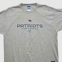 New England Patriots Reebok 2000s T-shirt Heather Gray Vintage | Fanatics