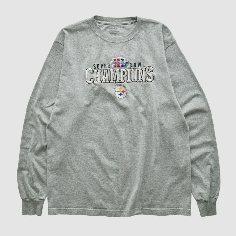 Pittsburgh Steelers Reebok 2006 Long Sleeve T-shirt Gray Vintage | Fanatics