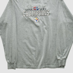 Pittsburgh Steelers Reebok 2006 Long Sleeve T-shirt Gray Vintage | Fanatics