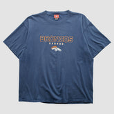 Denver Broncos NFL 2000s T-shirt Blue Vintage | Fanatics