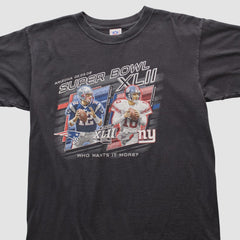 Superbowl XLII NFL 2008 T-shirt Black Vintage | Fanatics