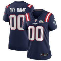 New England Patriots Women's Super Bowl LX Patch Custom Game Jersey Navy | Nike for Sale