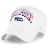 Seattle Seahawks '47 Super Bowl LX Champions Side Patch Clean Up Adjustable Hat White | NFL