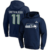 Jaxon Smith-Njigba Seattle Seahawks Super Bowl LX Champions Big & Tall Name & Number Fleece Hoodie College Navy | Fanatics