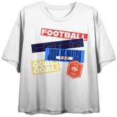 France National Team Women's White Jour De Match Cropped T-Shirt - FIFA World CUP