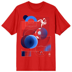 France National Team Abstract Art T-Shirt Red - FIFA World CUP