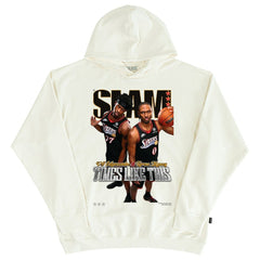 VJ Edgecombe & Tyrese Maxey Philadelphia 76ers SLAM Unisex Cover Hoodie Cream - NBA