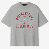 Philadelphia 76ers Fear of God x Barkley L. Hendricks Unisex 90's T-Shirt Heather Gray - NBA