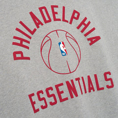 Philadelphia 76ers Fear of God x Barkley L. Hendricks Unisex 90's T-Shirt Heather Gray - NBA