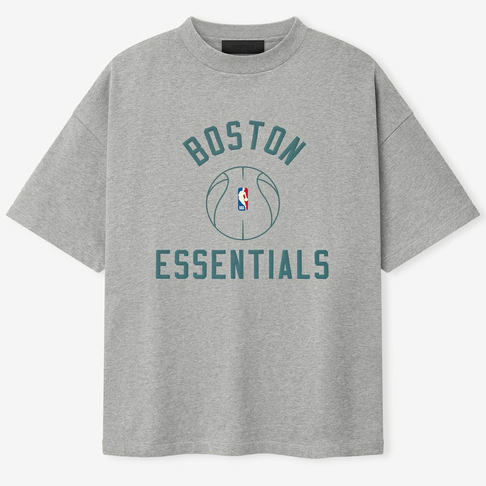 Boston Celtics Fear of God x Barkley L. Hendricks Unisex 90's T-Shirt Heather Gray - NBA