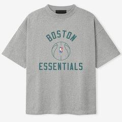 Boston Celtics Fear of God x Barkley L. Hendricks Unisex 90's T-Shirt Heather Gray - NBA