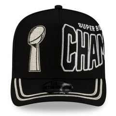 Seattle Seahawks New Era Super Bowl LX Champions Parade A-Frame 9FIFTY Snapback Hat Black | NFL