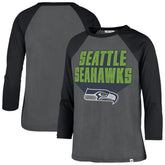 Seattle Seahawks '47 Women's Jetset Ava Raglan Long Sleeve T-Shirt Charcoal | 47 brand