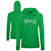 Los Angeles Angels Levelwear Women's St. Patrick's Day Slender Raglan Hoodie - MLB
