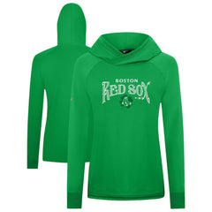 Boston Red Sox Levelwear Women's St. Patrick's Day Slender Raglan Hoodie - MLB