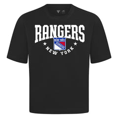 New York Rangers Levelwear Luxe Signature Knit T-Shirt - Black - NHL