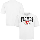 Calgary Flames Levelwear Luxe Signature Knit T-Shirt - White - NHL