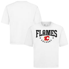 Calgary Flames Levelwear Luxe Signature Knit T-Shirt - White - NHL