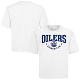 Edmonton Oilers Levelwear Luxe Signature Knit T-Shirt - White - NHL