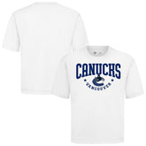 Vancouver Canucks Levelwear Luxe Signature Knit T-Shirt - White - NHL