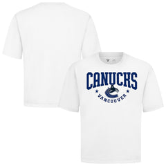 Vancouver Canucks Levelwear Luxe Signature Knit T-Shirt - White - NHL