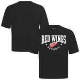 Detroit Red Wings Levelwear Luxe Signature Knit T-Shirt - Black - NHL