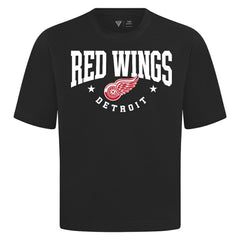Detroit Red Wings Levelwear Luxe Signature Knit T-Shirt - Black - NHL