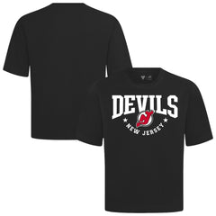 New Jersey Devils Levelwear Luxe Signature Knit T-Shirt - Black - NHL