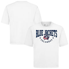 Columbus Blue Jackets Levelwear Luxe Signature Knit T-Shirt - White - NHL