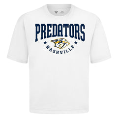 Nashville Predators Levelwear Luxe Signature Knit T-Shirt - White - NHL