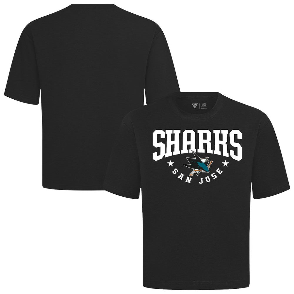 San Jose Sharks Levelwear Luxe Signature Knit T-Shirt - Black - NHL