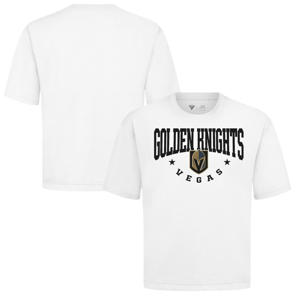 Vegas Golden Knights Levelwear Luxe Signature Knit T-Shirt - White - NHL