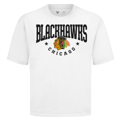 Chicago Blackhawks Levelwear Luxe Signature Knit T-Shirt - White - NHL