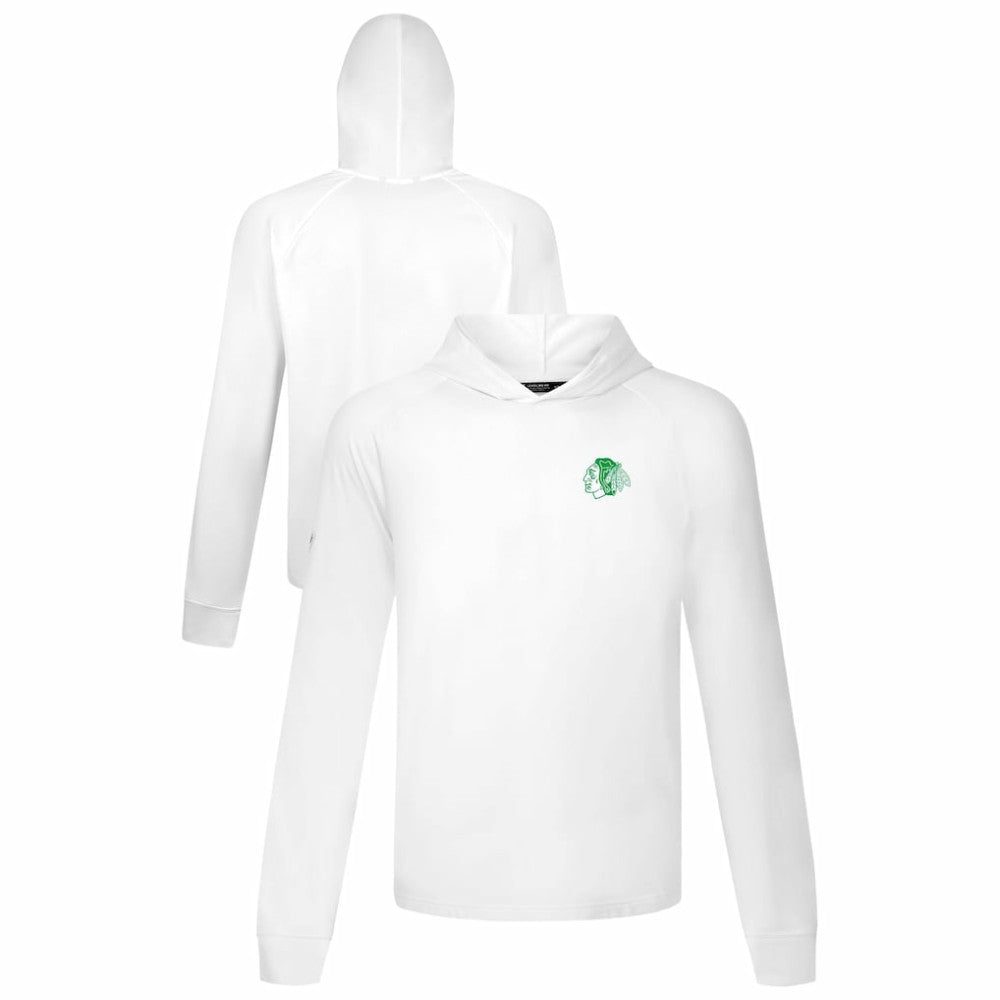 Chicago Blackhawks Levelwear St. Patrick's Day Dimension Hoodie - White - NHL