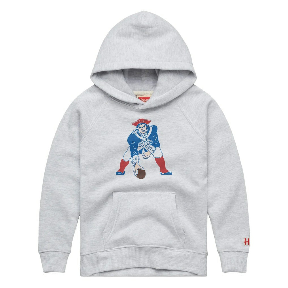 New England Patriots Homage Youth 1979 Tri-Blend Hoodie Ash | NFL