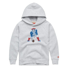 New England Patriots Homage Youth 1979 Tri-Blend Hoodie Ash | NFL