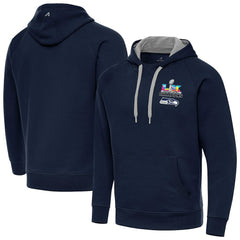 Seattle Seahawks Antigua Super Bowl LX Champions Victory Hoodie College Navy | NFL