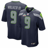 Kenneth Walker III Seattle Seahawks Super Bowl LX Patch Game Jersey College Navy | Nike for Sale