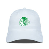 Chicago Blackhawks Levelwear Matrix Patch Adjustable Hat - White - NHL