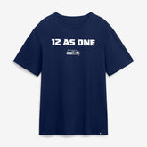 Seattle Seahawks Super Bowl LX 12 as One T-Shirt College Navy | NFL