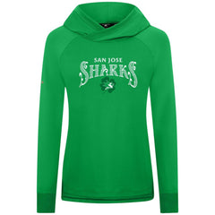 San Jose Sharks Levelwear Women's St. Patrick's Day Slender Raglan Hoodie - Kelly Green - NHL