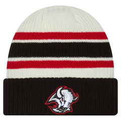 Buffalo Sabres New Era Vintage Cuffed Knit Hat - Cream/Black - NHL