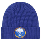 Buffalo Sabres New Era Waffle Cuffed Knit Hat - Royal - NHL