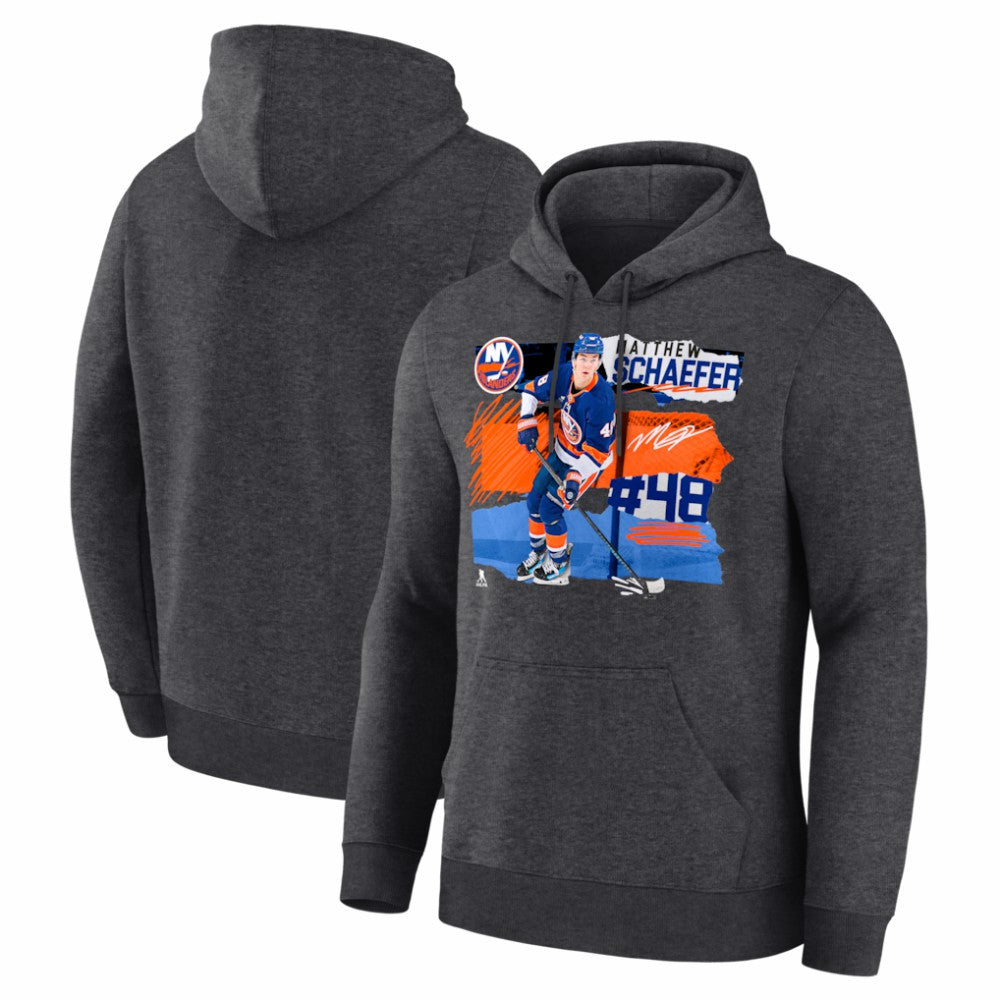 Matthew Schaefer New York Islanders Fresh Ice Hoodie - Charcoal - NHL
