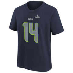 Sam Darnold Seattle Seahawks Youth Super Bowl LX Name & Number T-Shirt College Navy | Nike for Sale