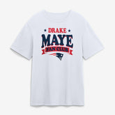 New England Patriots Drake Maye Fan Club T-Shirt White | NFL