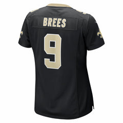 Drew Brees New Orleans Saints Women's Team Game Jersey Black | Nike for Sale