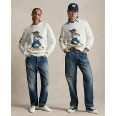 Yankees Polo Ralph Lauren Bear Sweater - MLB